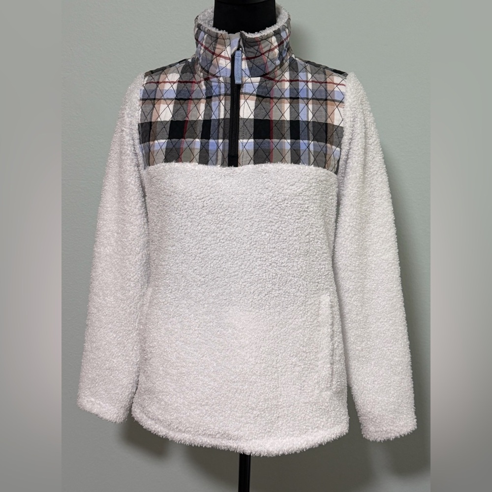 VERA BRADLEY Perfectly Plaid Teddy Fleece Half Zip Pullover- S - Picture 2 of 7